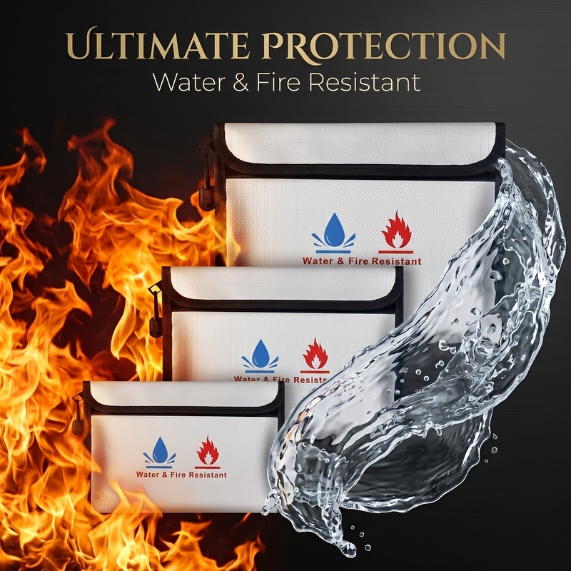 Fire Safe Document - حقيبة مستندات مقاومة للحريق والماء، حقيبة